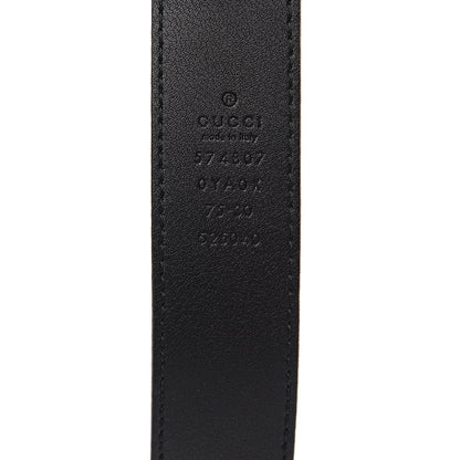 Gucci Plutone Calfskin Interlocking G 30mm Belt 75 30 Black 4 of 4