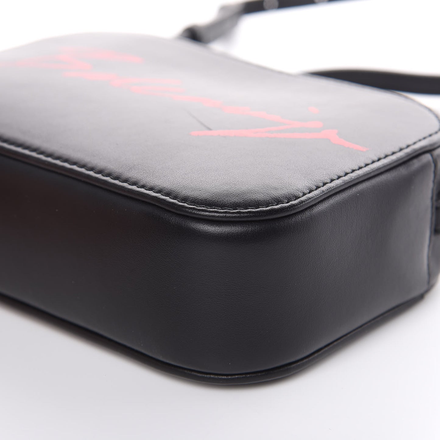 Supple Calfskin Signature Logo XS Everyday Camera Bag Black