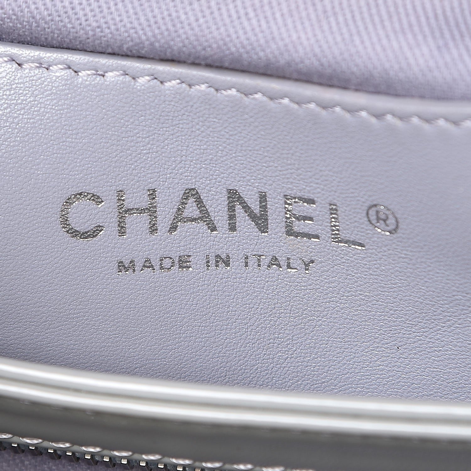 Chanel Patent Quilted Medium Just Mademoiselle Grey 6 of 13