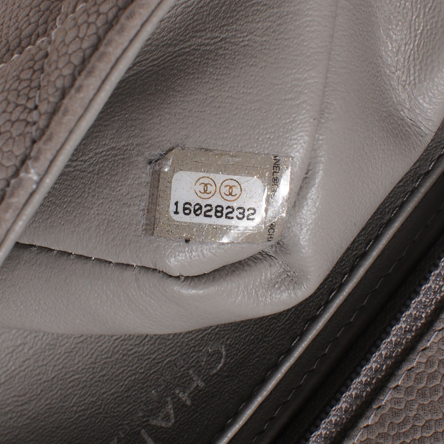 Chanel Caviar Iridescent Quilted Mini Flap Gris 8 of 8