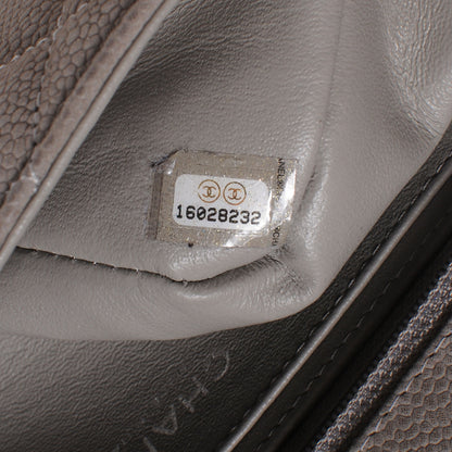 Chanel Caviar Iridescent Quilted Mini Flap Gris 8 of 8