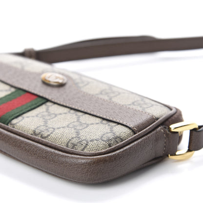 Gucci GG Supreme Monogram Web Mini Ophidia GG Bag Brown 7 of 11