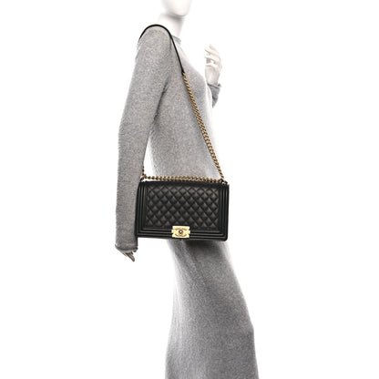 Chanel Caviar Quilted New Medium Boy Flap Black 2 of 10