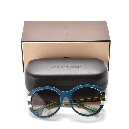 Louis Vuitton Petit Soupcon Cat Eye Sunglasses Z0638W Petrole 7 of 7