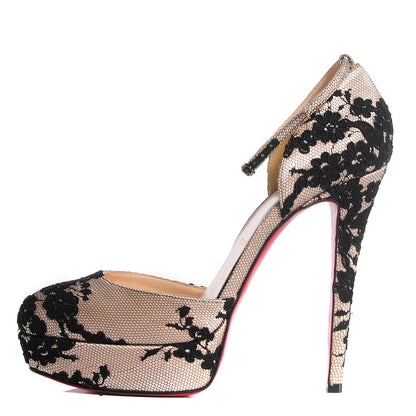 Christian Louboutin Satin Lace Ronda Dina 140 Pumps 39.5 1 of 6