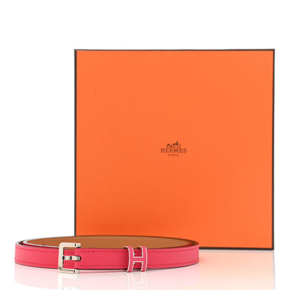 Hermes Epsom 15mm Pop H Belt 80 Rose Mexico 7 of 7