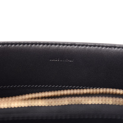 Celine Satinated Calfskin Medium 16 Top Handle Bag Black 7 of 14