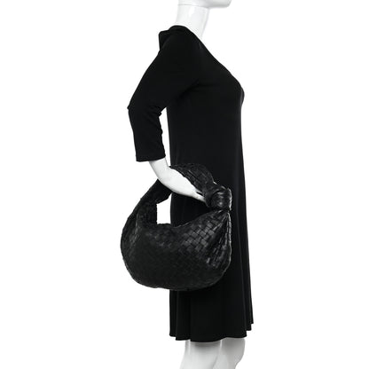 Bottega Veneta Nappa Intrecciato Teen Jodie Hobo Black 2 of 10