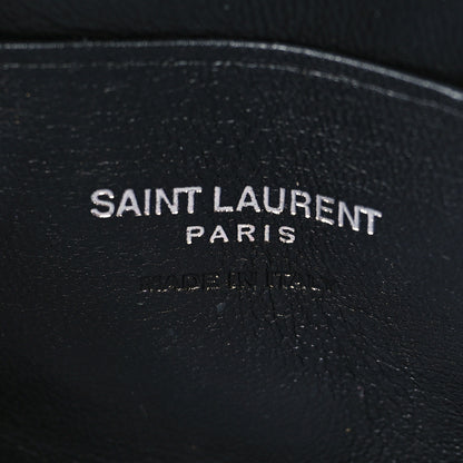 Saint Laurent Grain De Poudre Matelasse Monogram Mini Lou Camera Bag Dark Beige 6 of 11