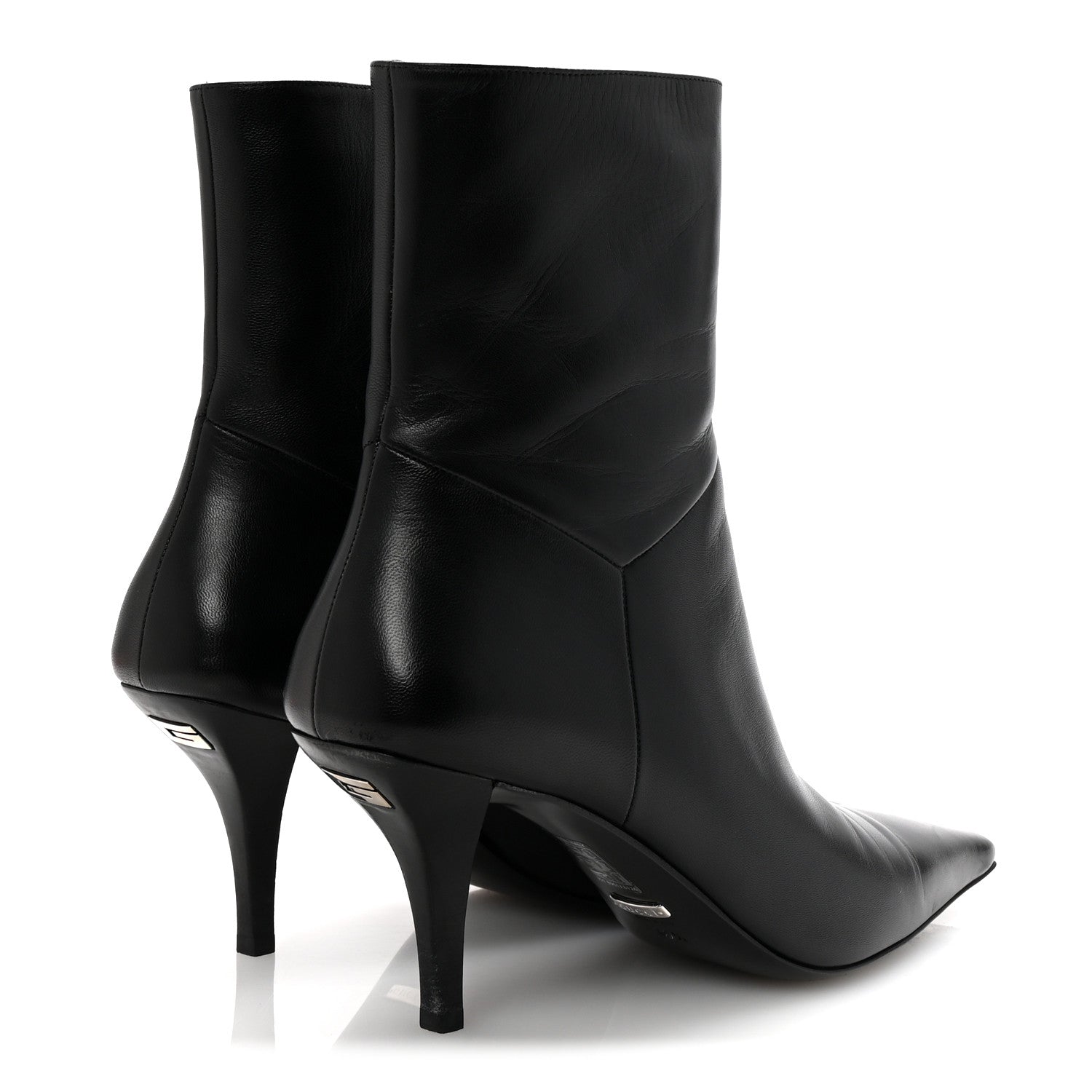 Gucci Nappa Square G Ankle Boots 40.5 Black 5 of 10