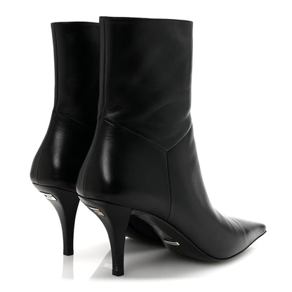 Gucci Nappa Square G Ankle Boots 40.5 Black 5 of 10