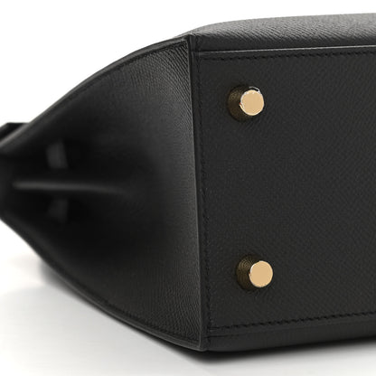 Hermes Epsom Kelly Sellier 25 Black 9 of 11