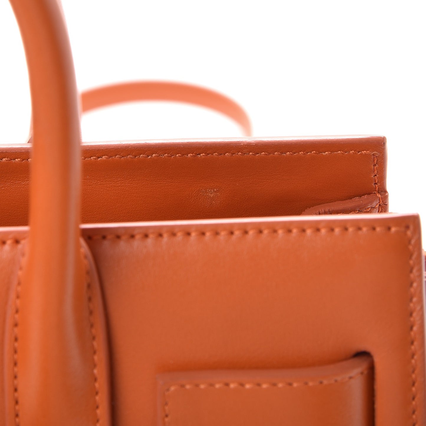 Calfskin Nano Sac De Jour Orange