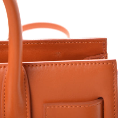Saint Laurent Calfskin Nano Sac De Jour Orange 8 of 9