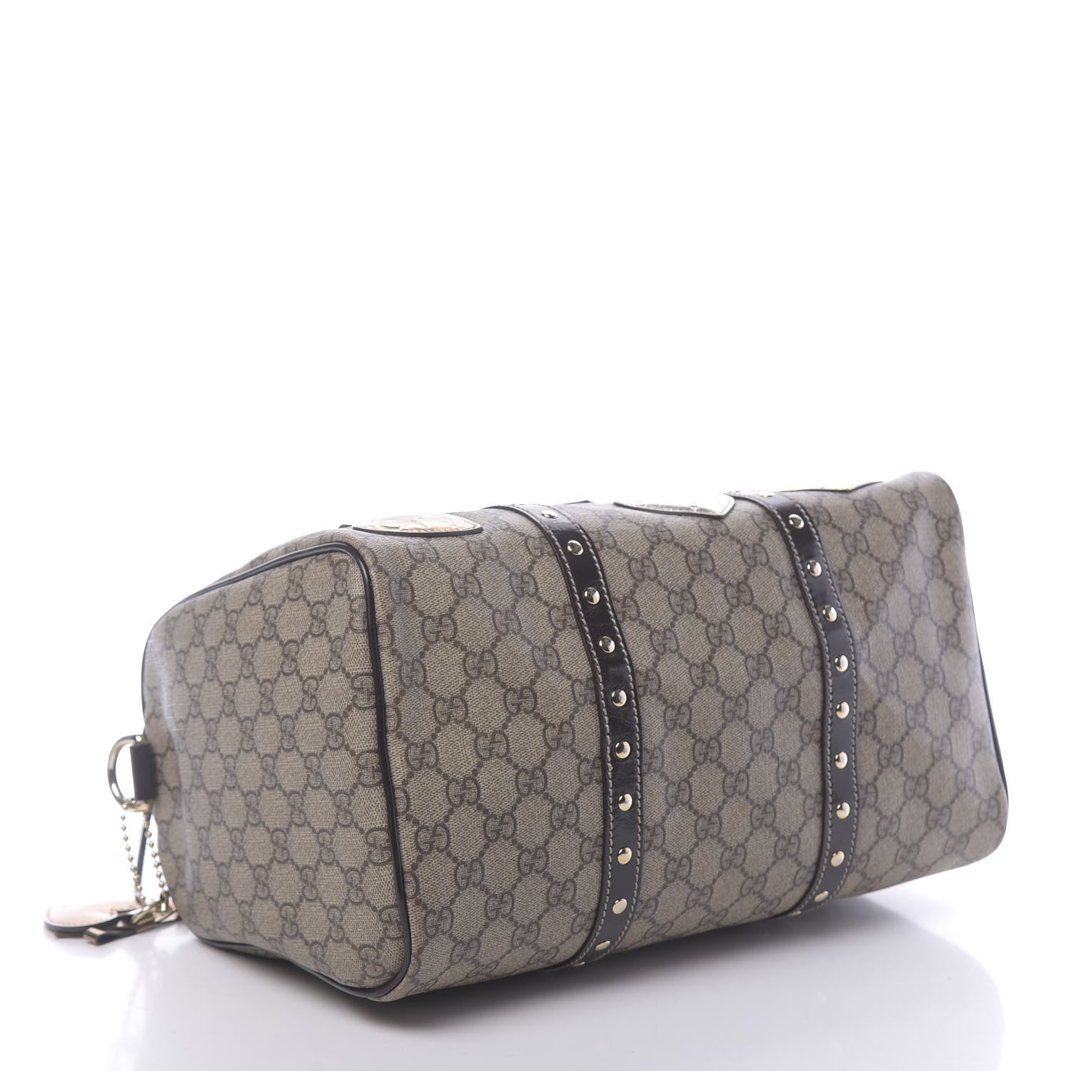 Gucci Monogram Guccissima Hearts Studded Medium Joy Boston Dark Brown 4 of 10