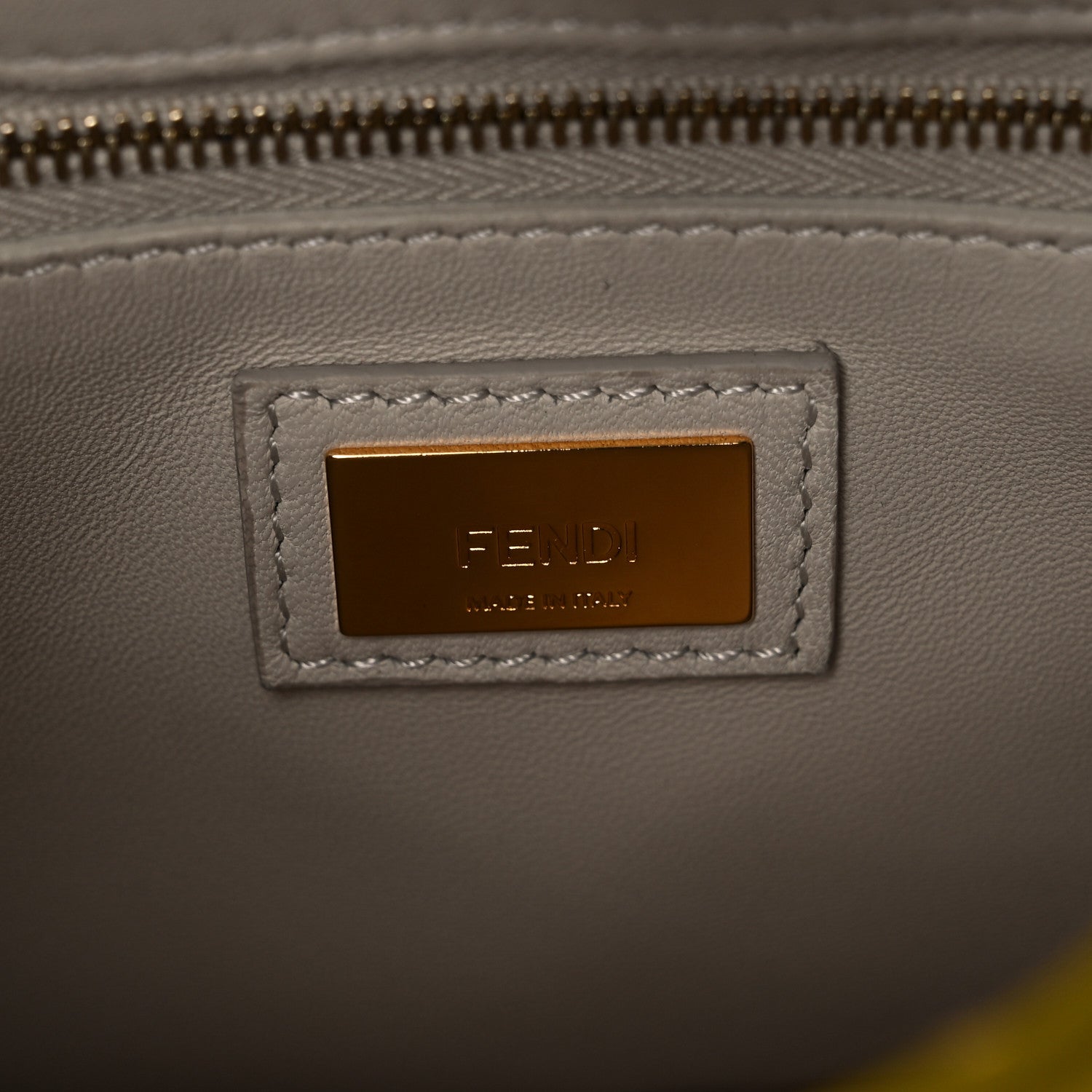 Fendi Nappa Colorblock Mini Peekaboo Iconic Satchel Lime Blue Royal Latte 5 of 19