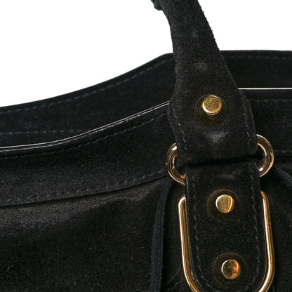 Balenciaga Baby Daim Gold Metallic Edge Hardware City Black 15 of 16