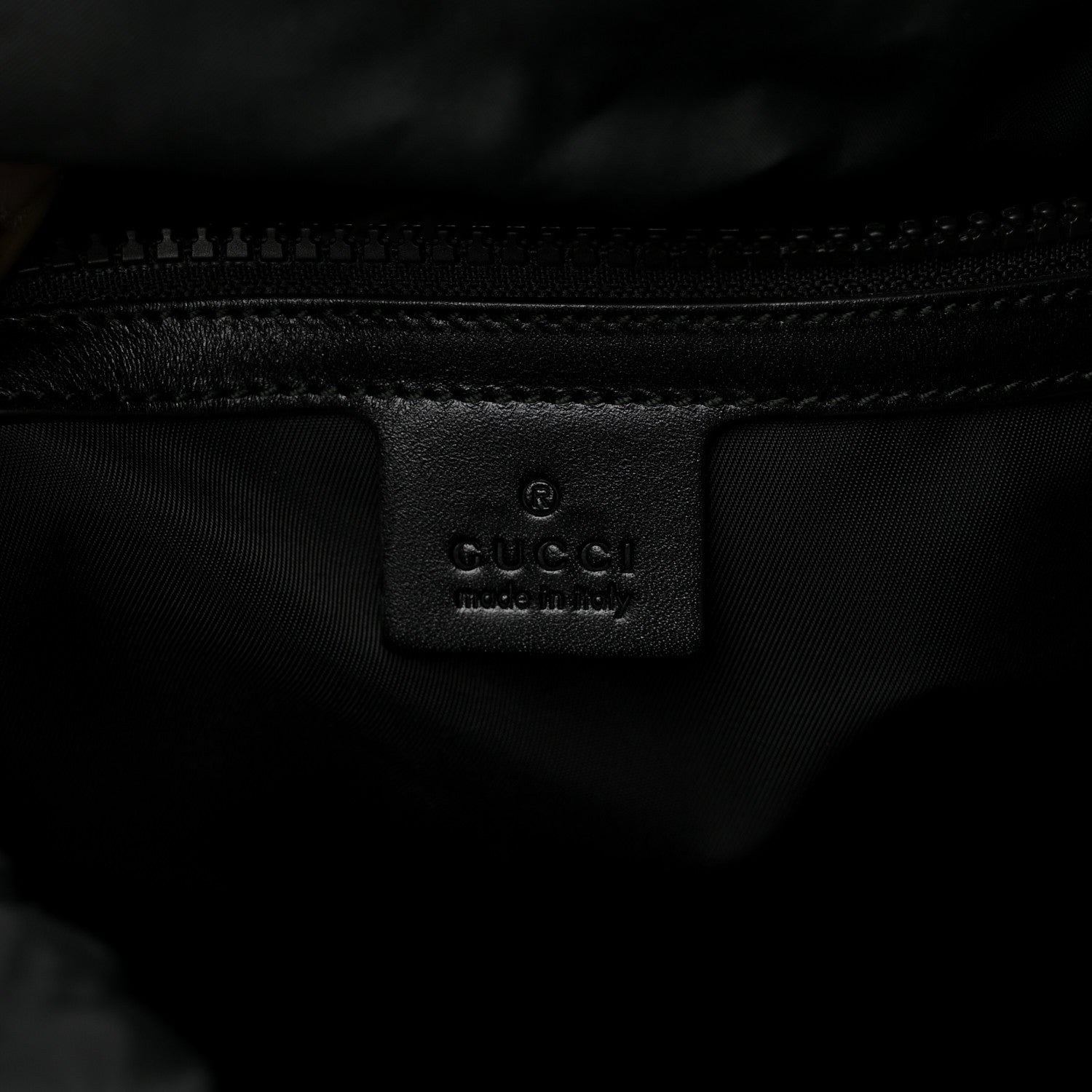 Gucci Techno Canvas Web L'Aveugle Par Amour Embroidered Drawstring Backpack Black 6 of 11