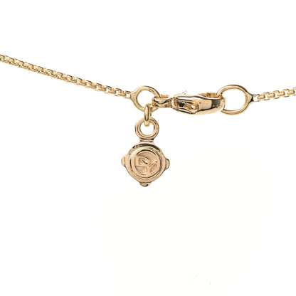 David Yurman 18K Yellow Gold Diamond 16mm Stax Pendant Necklace 4 of 7