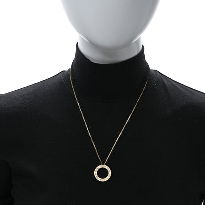 Cartier 18K Yellow Gold Diamond LOVE Paved Necklace 2 of 5