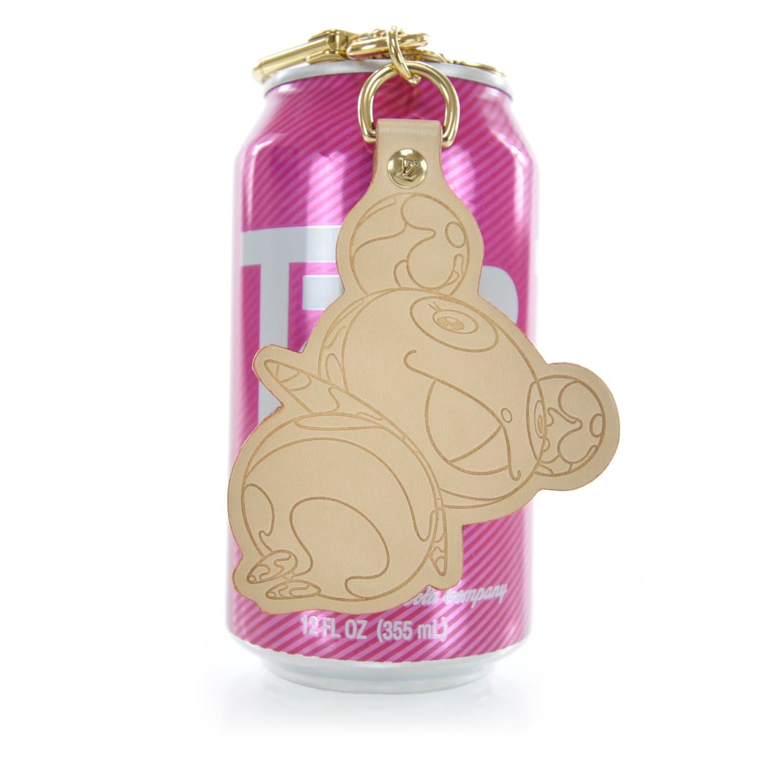 Louis Vuitton Vachetta Monogram Panda Cles Key Chain 2 of 4