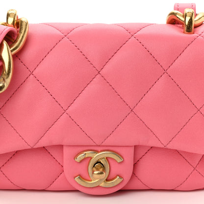 Chanel Lambskin Quilted Mini Funky Town Flap Pink 8 of 10