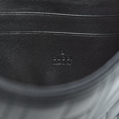 Gucci Calfskin Matelasse Mini Pearly GG Marmont Chain Wallet Black 6 of 9