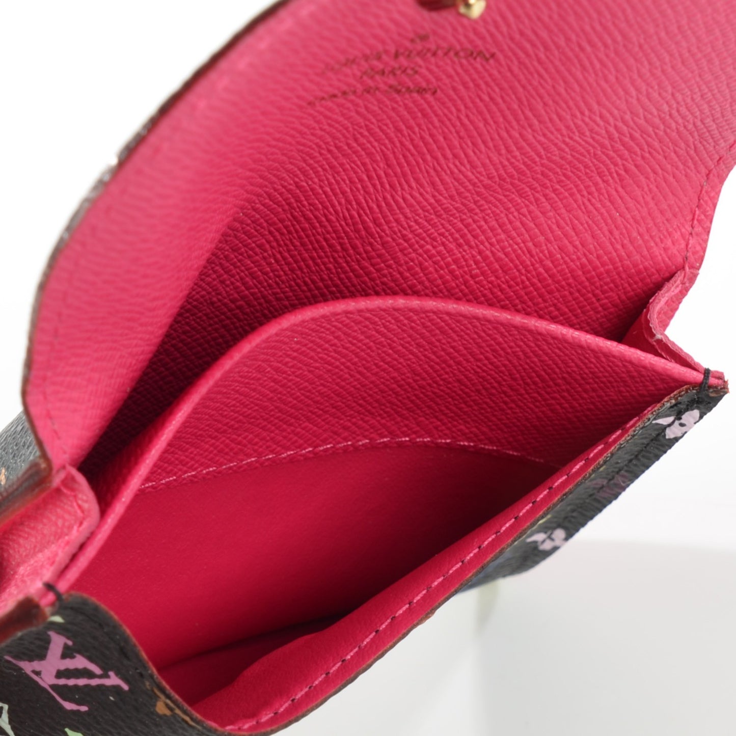 Monogram Multicolor Business Card Holder Black Grenade