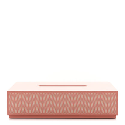 Hermes Lacquered Wood K-Box Tissue Box Pivoine Poudre 1 of 9