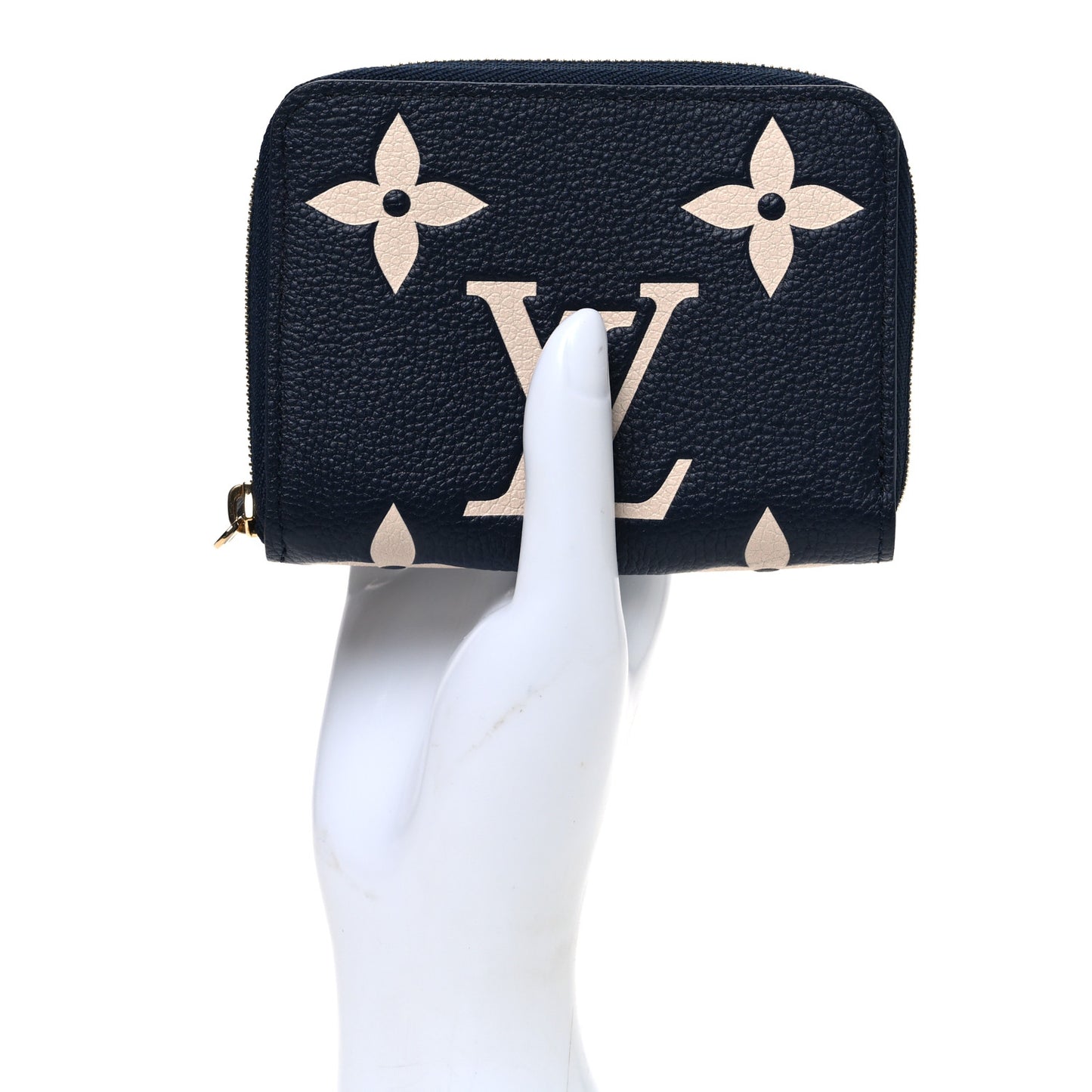Empreinte Monogram Giant Zippy Coin Purse Navy Creme