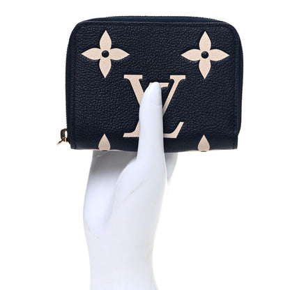 Louis Vuitton Empreinte Monogram Giant Zippy Coin Purse Navy Creme 2 of 7