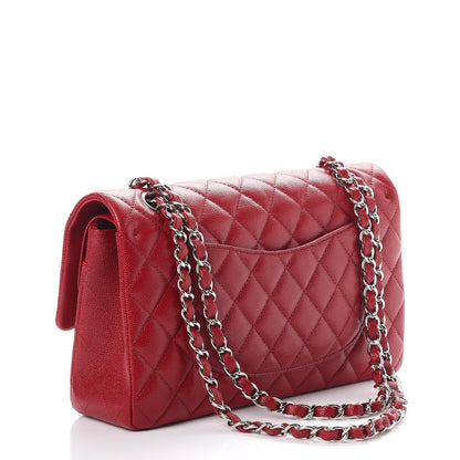 Chanel Caviar Quilted Medium Double Flap Red 4 of 9