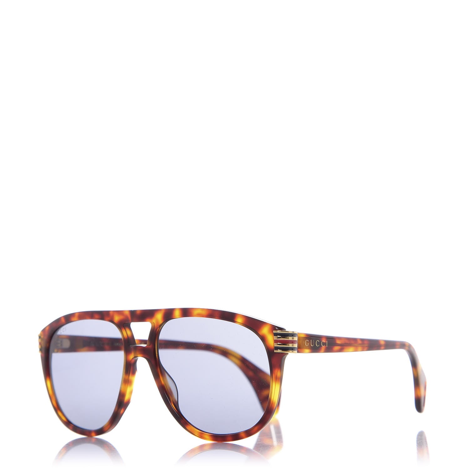 Gucci Acetate Aviator Sunglasses GG0525S Tortoise 1 of 6