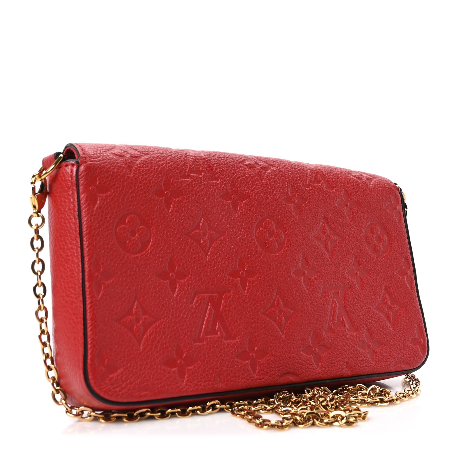 Louis Vuitton Empreinte Pochette Felicie Chain Wallet Scarlet 4 of 11