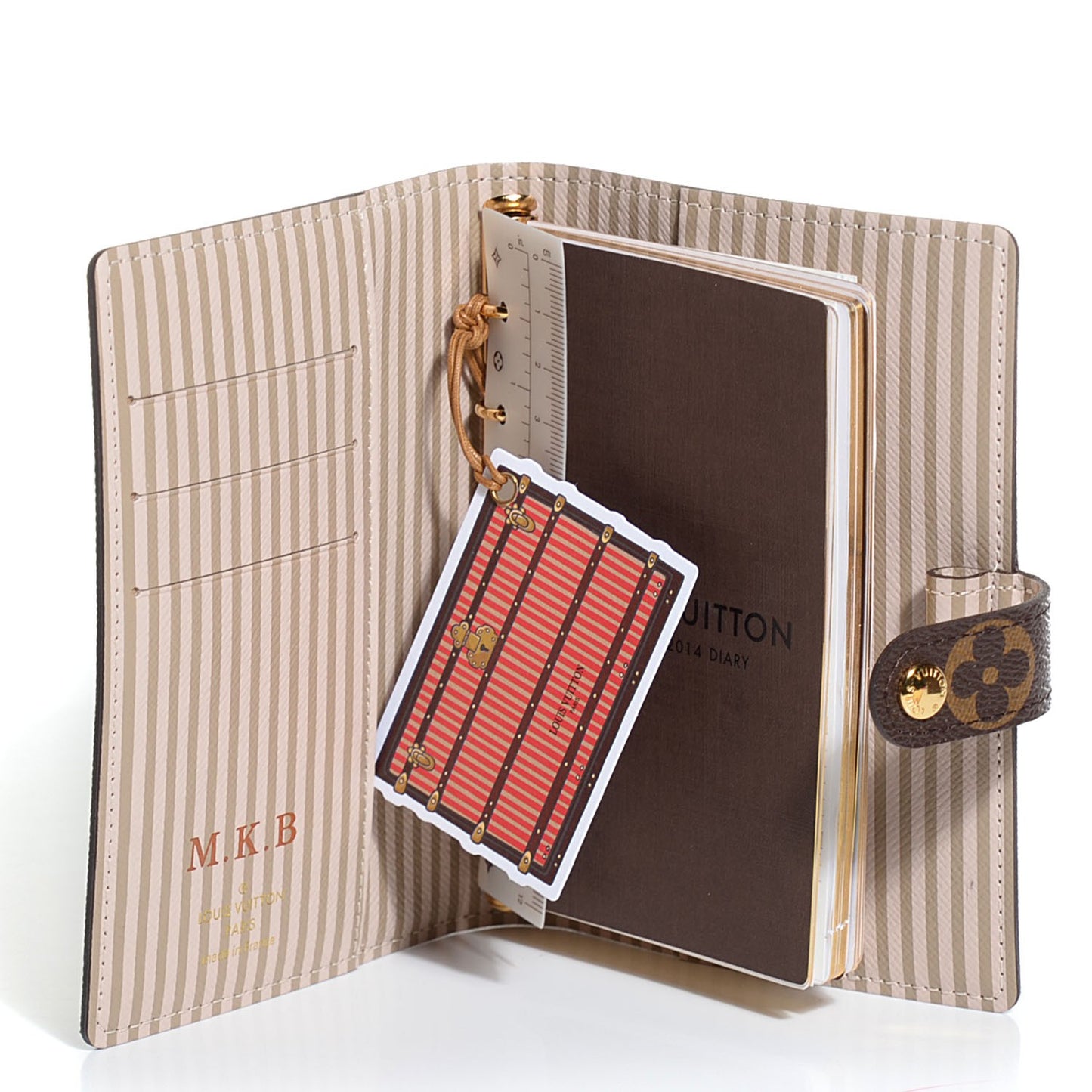 Monogram Trunks and Locks Small Ring Agenda Cover