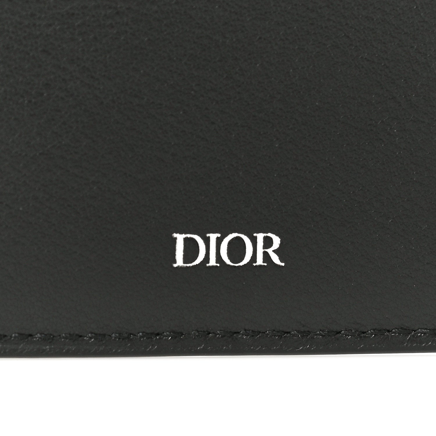 Christian Dior Calfskin Perforated Oblique Bi-Fold Do Galaxy Wallet Black 8 of 10
