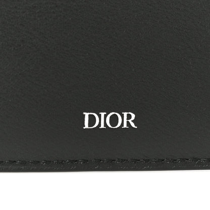 Christian Dior Calfskin Perforated Oblique Bi-Fold Do Galaxy Wallet Black 8 of 10