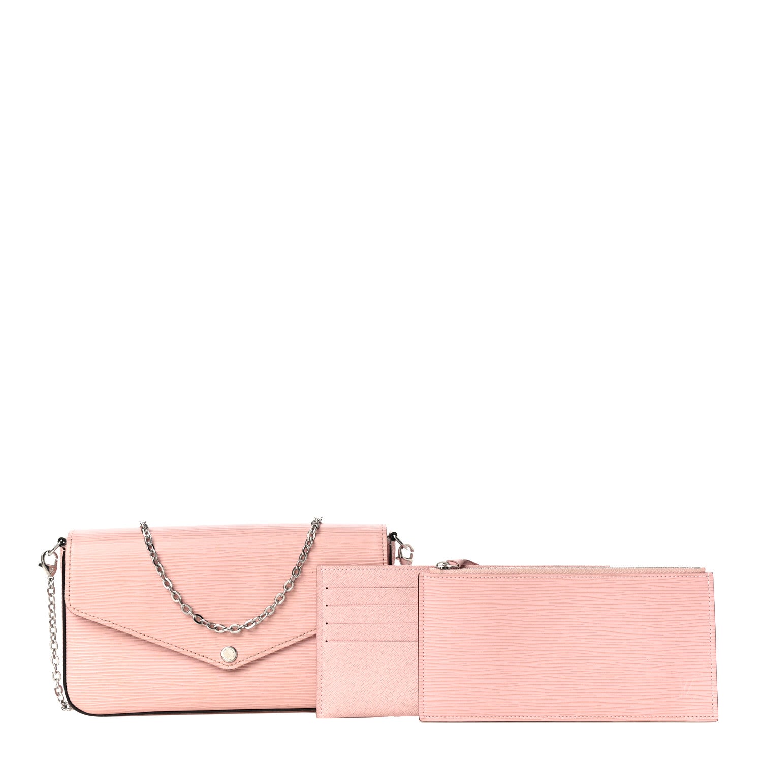 Louis Vuitton Epi Pochette Felicie Rose Ballerine 1 of 11