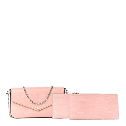 Louis Vuitton Epi Pochette Felicie Rose Ballerine 1 of 11