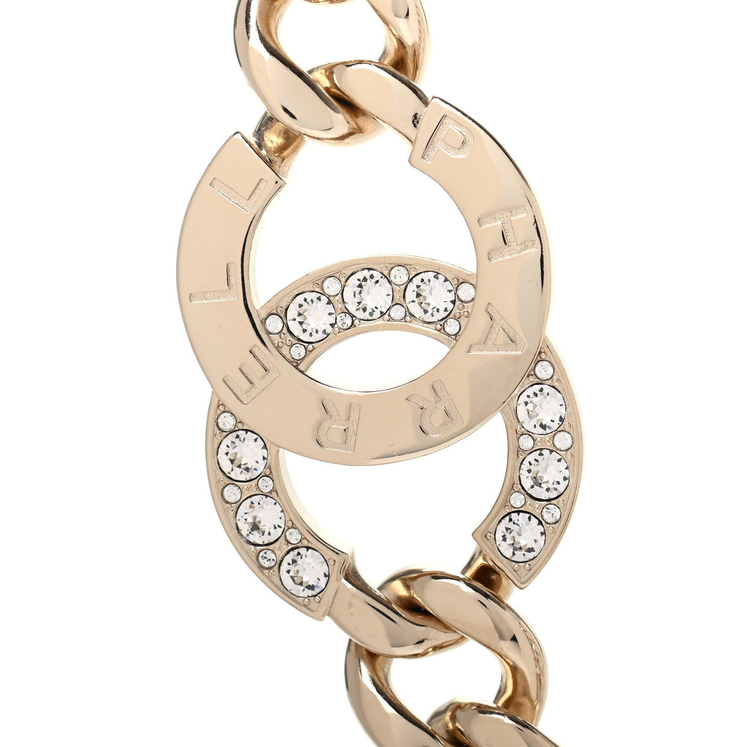 Chanel x Pharrell Williams Crystal CC Necklace Gold 3 of 4