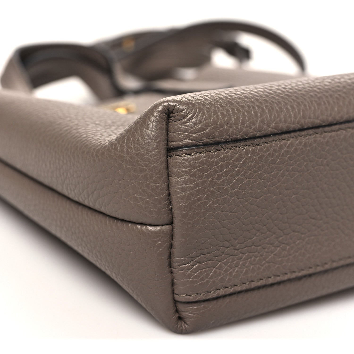 Salvatore Ferragamo Tumbled Calfskin Gancini Mini Bag Caraway Seed 8 of 10