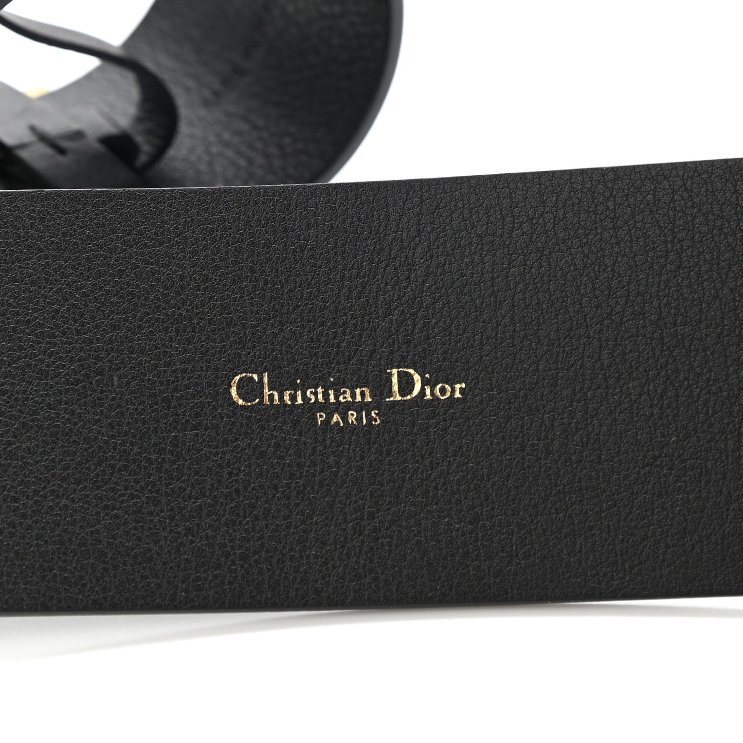 Calfskin Diorquake Belt 90 Black