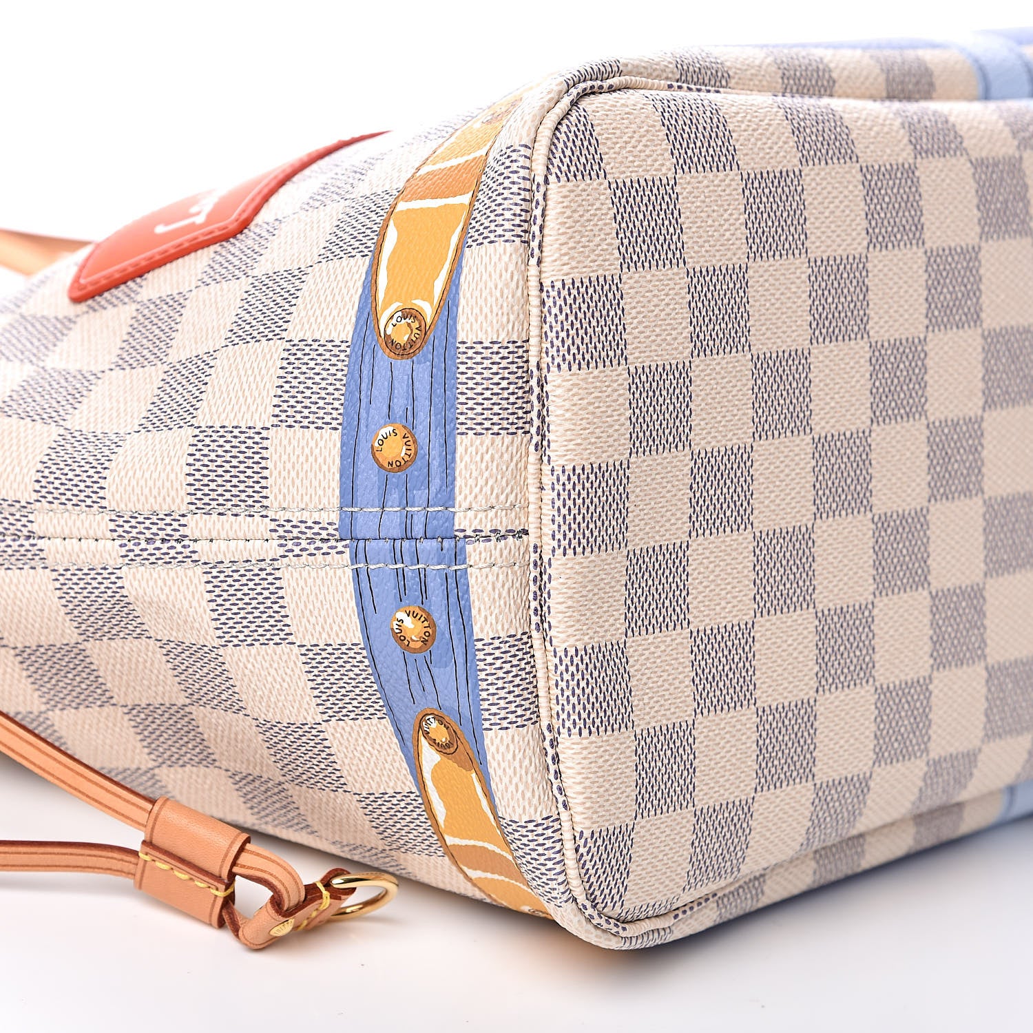 Louis Vuitton Damier Azur Summer Trunks Neo Neverfull MM 9 of 13