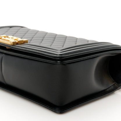 Chanel Caviar Quilted New Medium Boy Flap Black 10 of 10