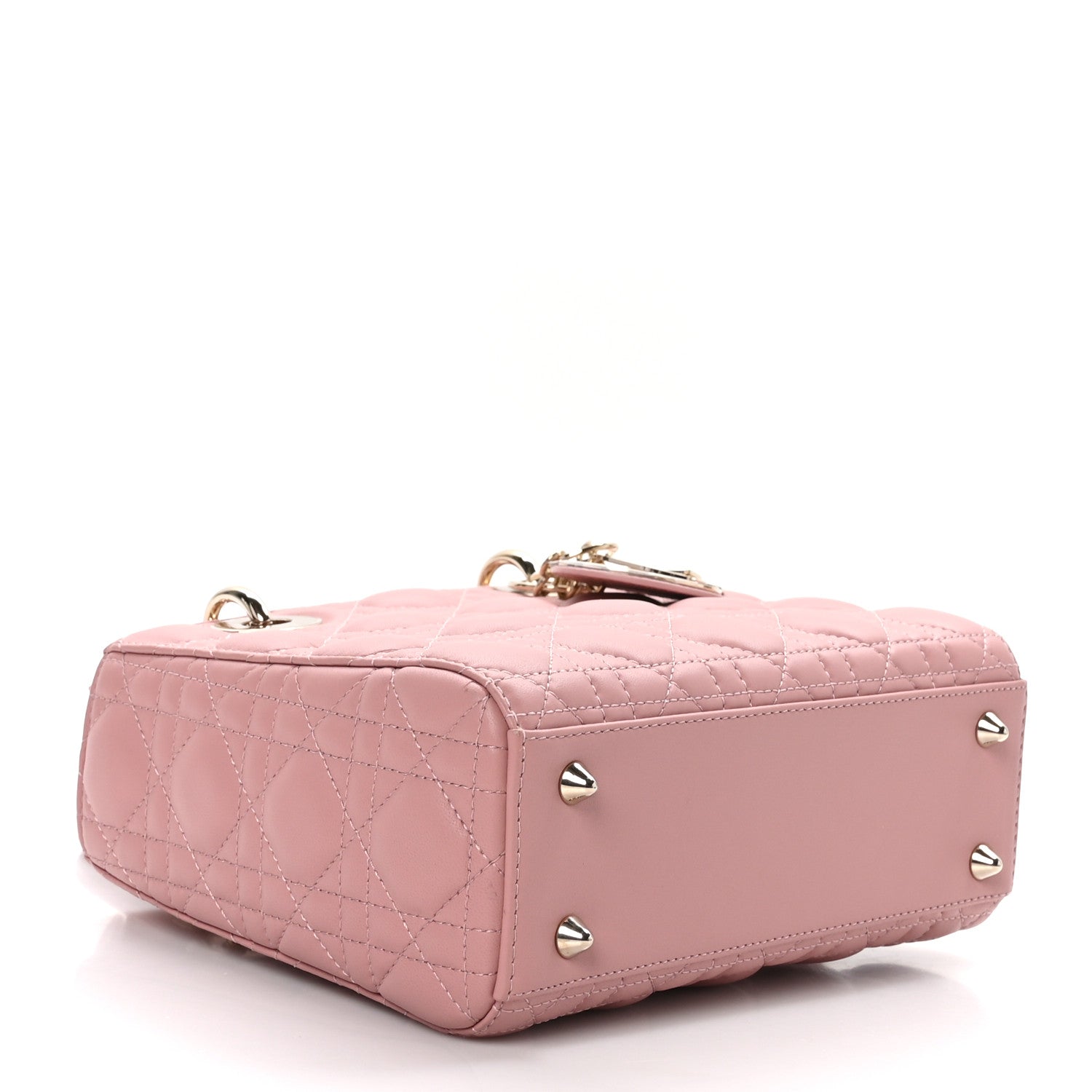 Christian Dior Lambskin Cannage Small My ABCDior Lady Dior Pink 4 of 11