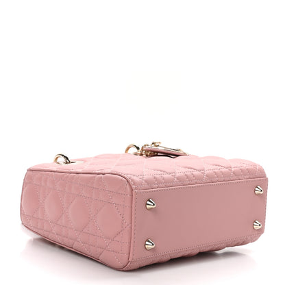 Christian Dior Lambskin Cannage Small My ABCDior Lady Dior Pink 4 of 11
