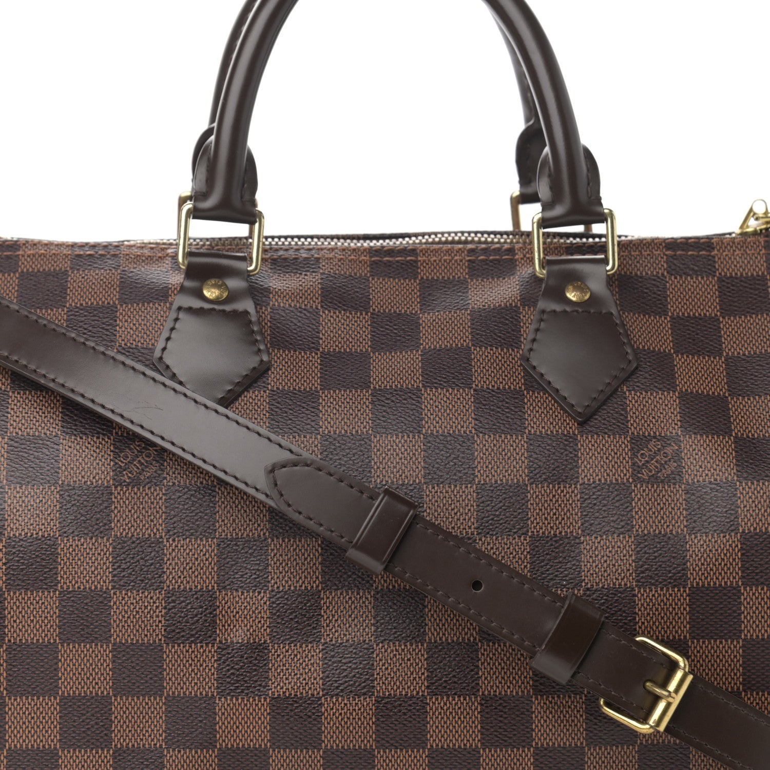Louis Vuitton Damier Ebene Speedy Bandouliere 30 8 of 13