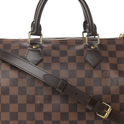 Louis Vuitton Damier Ebene Speedy Bandouliere 30 8 of 13