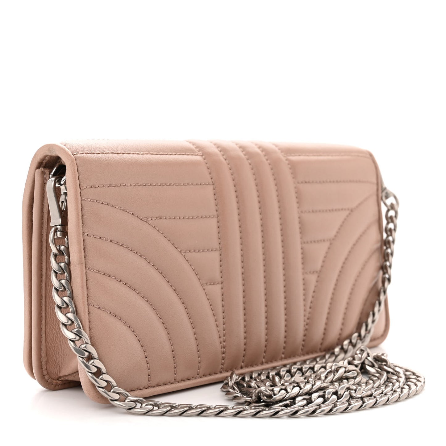 Soft Calfskin Impunture Diagramme Chain Wallet Cipria