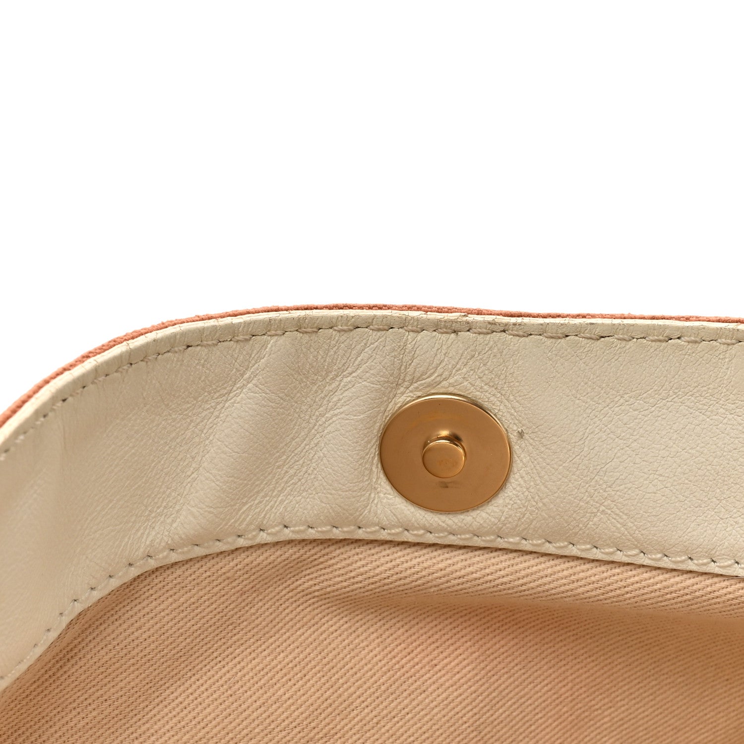 Chanel Lambskin Canvas CC Olsen Chain Small Shoulder Bag White Orange 13 of 16